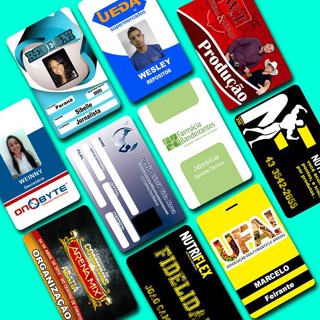 10 UND Carteirinhas PVC - Crachá PVC - Cartão fidelidade em Oferta na Shopee