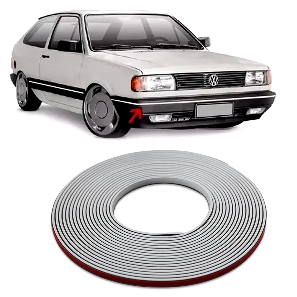 Friso Parachoque Gol Gti Gts Gls 89 90 91 92 93 Á 94 - Branco Promoção