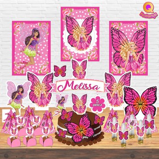Kit Festa Pronta Barbie Butterfly *78 itens*
