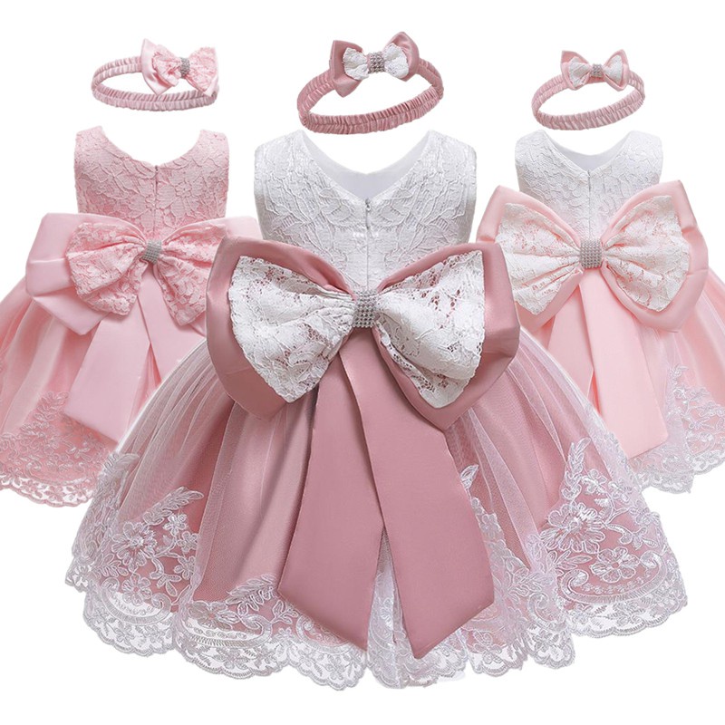 Baby Girl 1 Ano Vestido De Aniversário Bebê Princesa Tutu Festa De Novo Menina