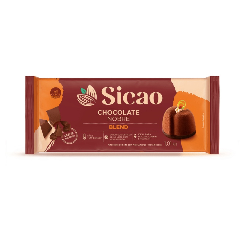 Chocolate sicao gold blend em barra 1 01kg shopee brasil