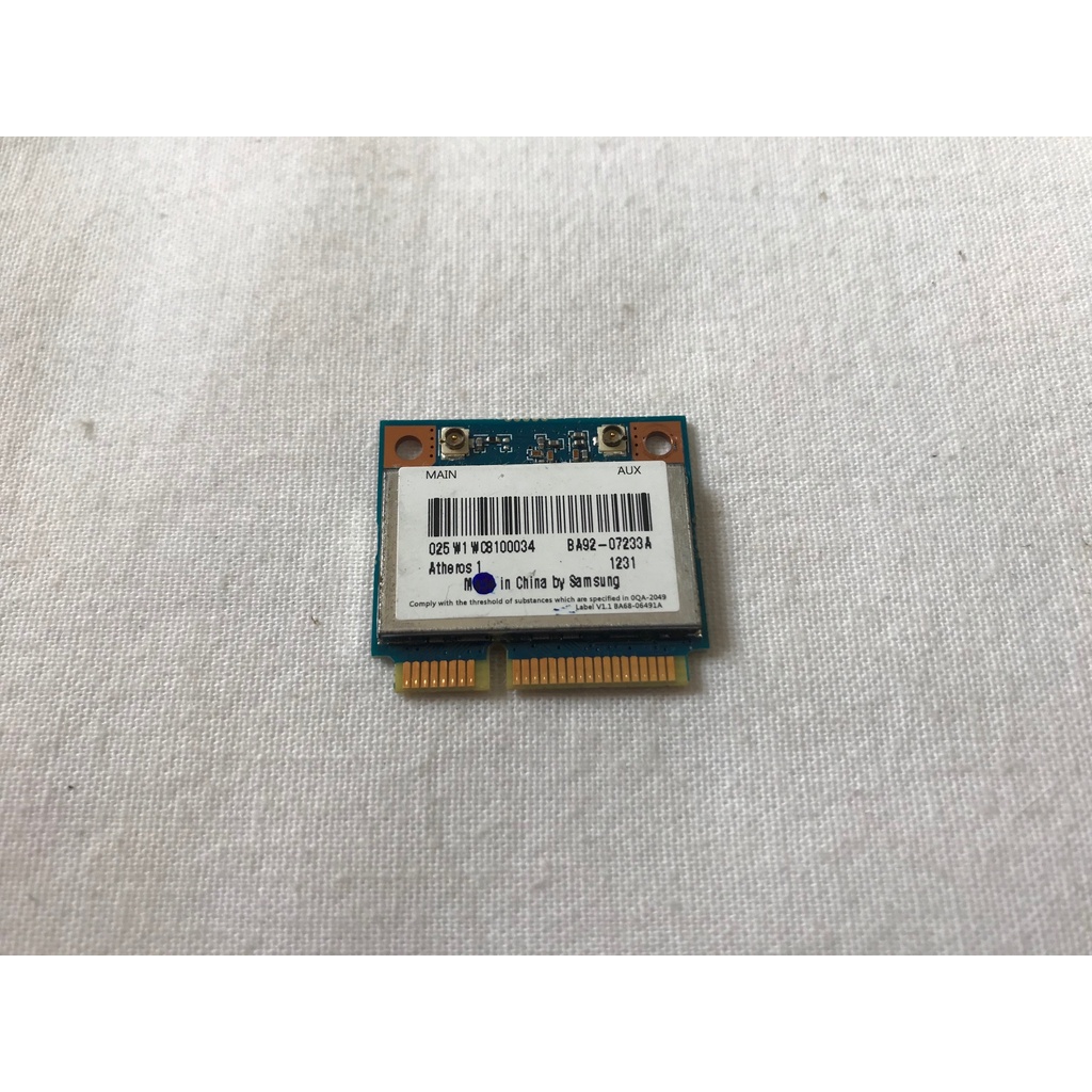 Placa Wifi Wireless Original Notebook Samsung NP RV411 RV415 RV419 RV420 Atheros ba92-07233A v1.1 ba68-06491a