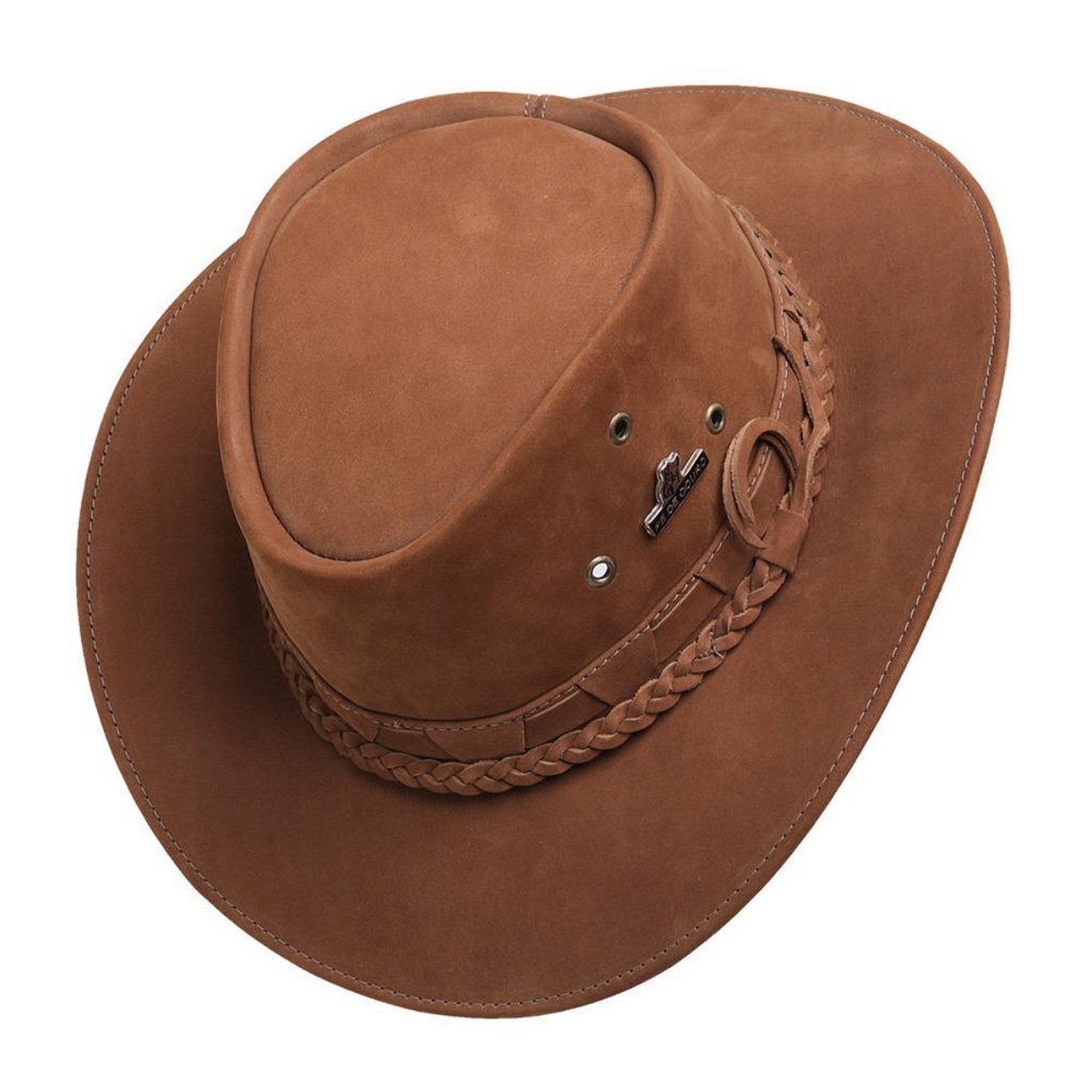 Chapéu Masculino Country Americano Couro Legitimo Sertanejo Roça Boiadeiro Pião — imagem 2 de 2