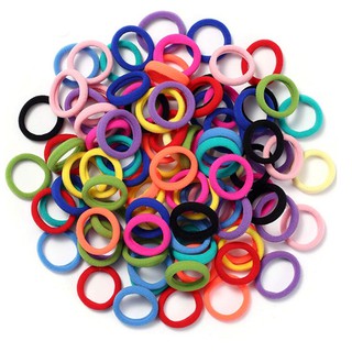 Kit 50 Unidades Elástico Buchinha de Cabelo Coloridas Rabicó Xuxinha