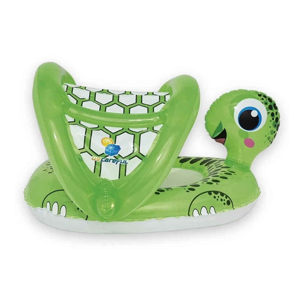 Boia Bote Inflavel Com Proteção Para Bebes Tartaruga