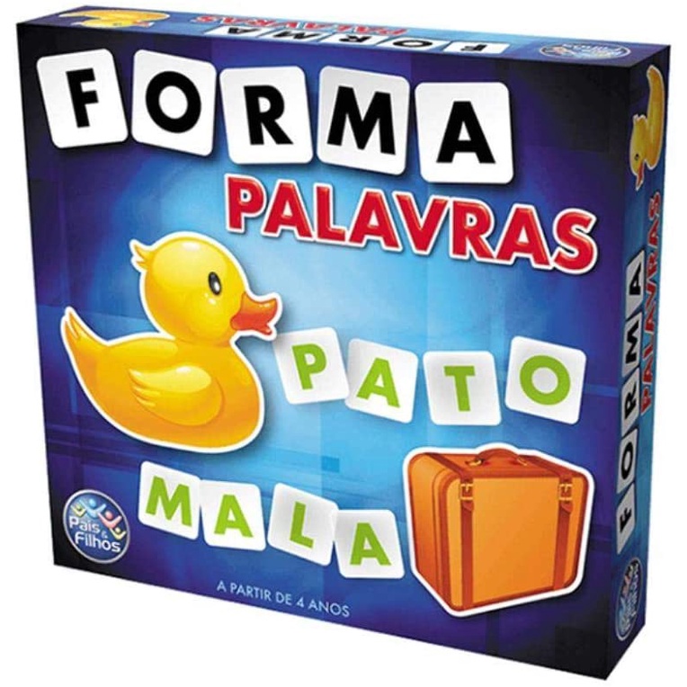Jogo de Formar Palavras Educativo Alfabetizacao - 168 Pecas