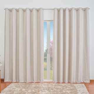 Cortina Blackout 100% Vedação Premium 2,70x1,80m Sala Quarto Varão 2M em Oferta na Shopee