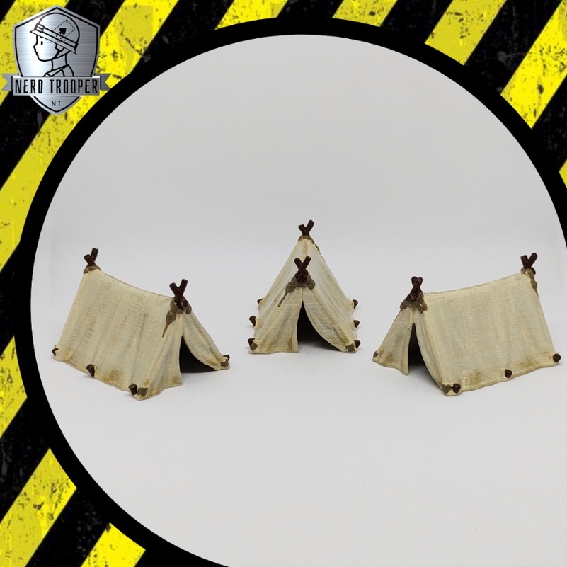 Miniaturas RPG peças para cenários - TENDA / BARRACA DE ACAMPAMENTO - 28mm