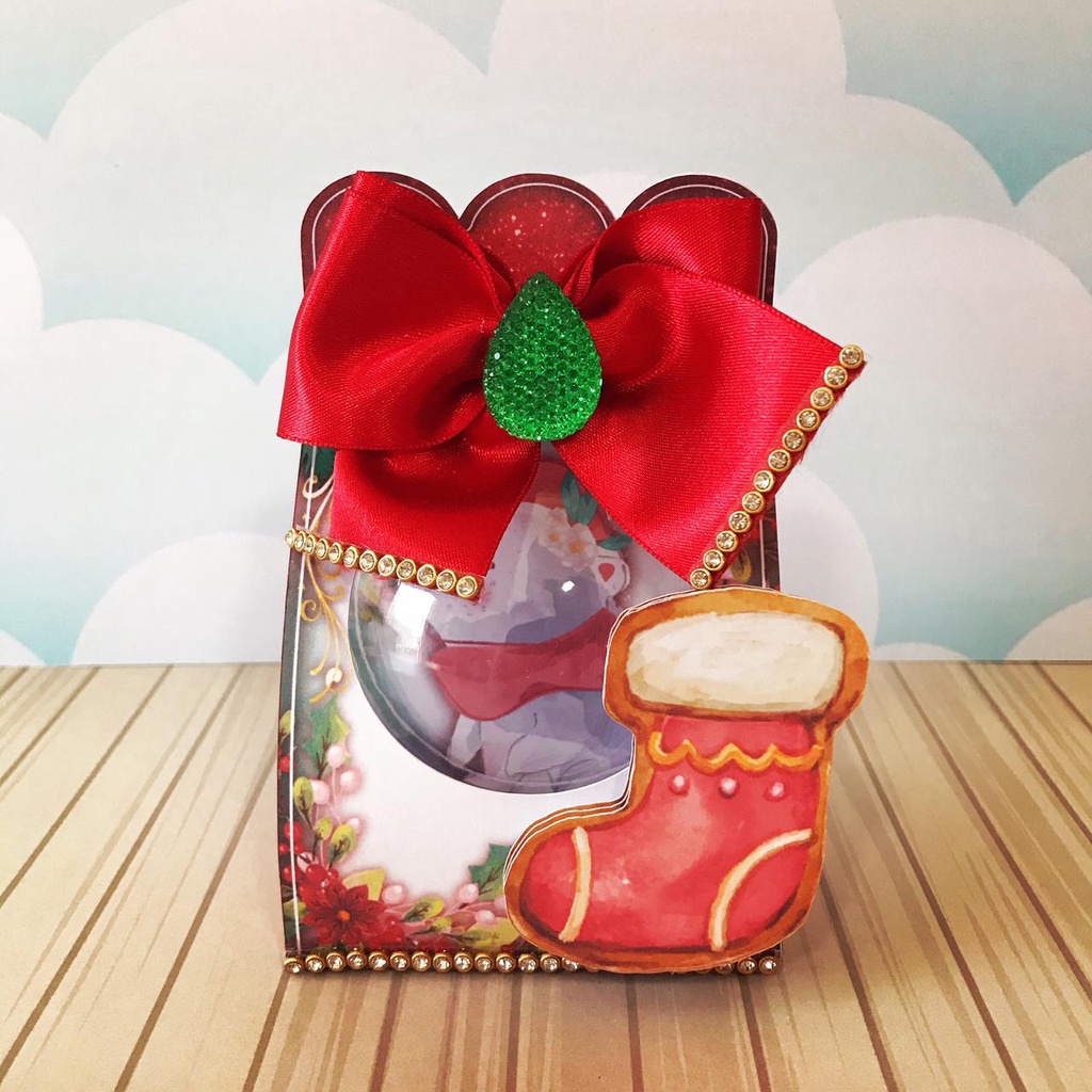 Bola Acrílica de natal com caixa para presentear | Shopee Brasil