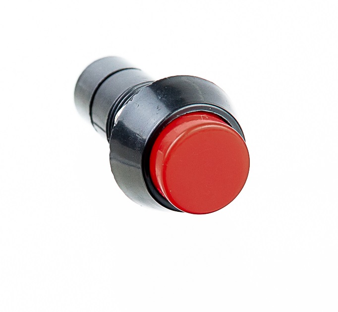 10x Botões Universal PBS-11A VM 2T Tic Tac Vermelho C Trava