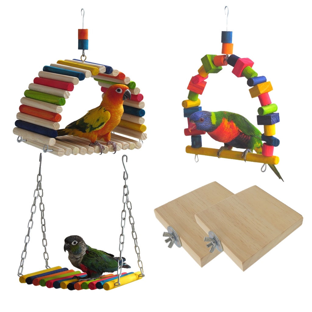 Brinquedo Para Gaiola Ou Viveiro De Calopsitas Aves Pássaros