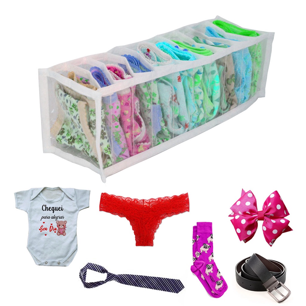 1 Colmeia organizadora de gavetas 10x12x35cm tamanho ( P) - Organizalux