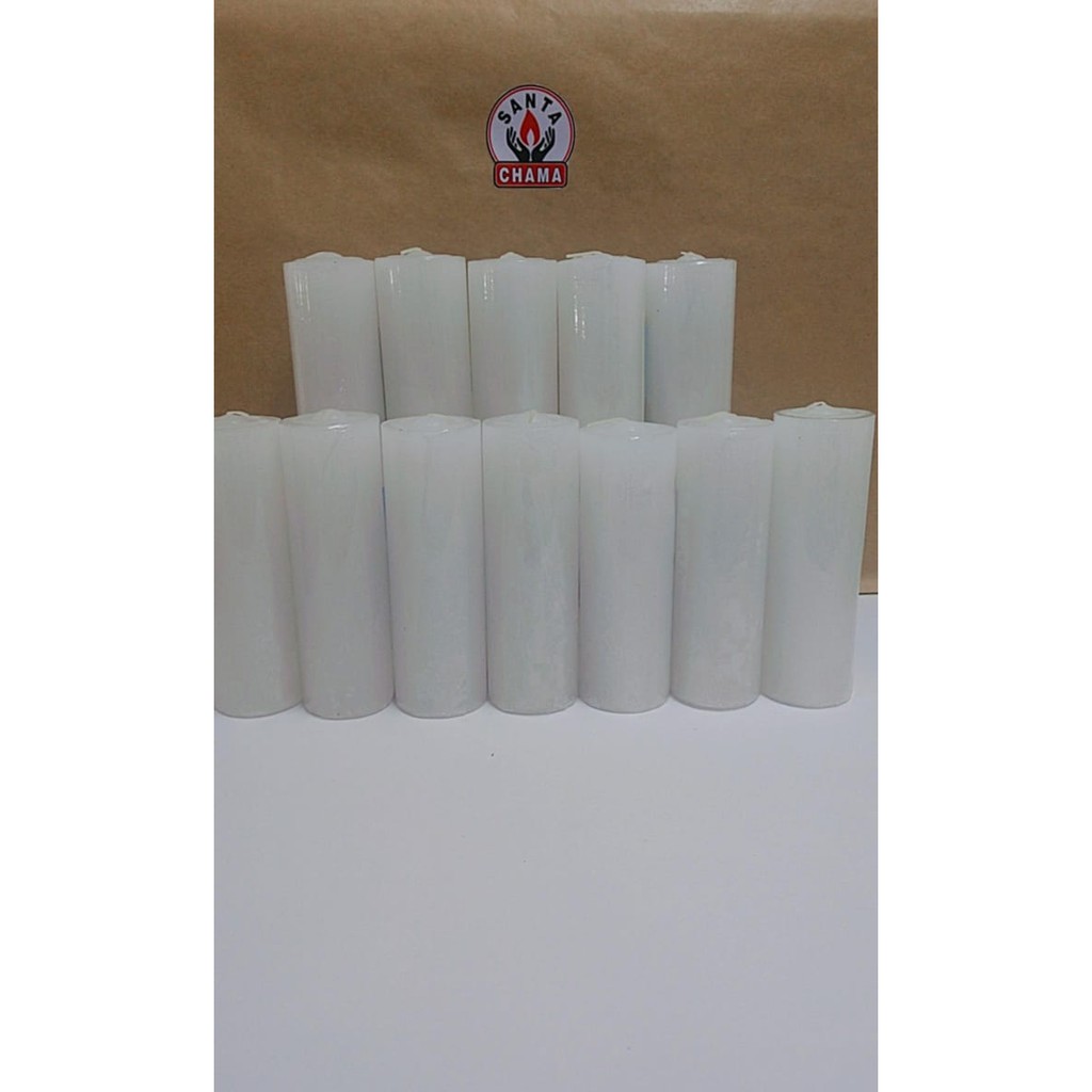 Vela De 7 Dias Brancas 260g kit com 5 - ZP7