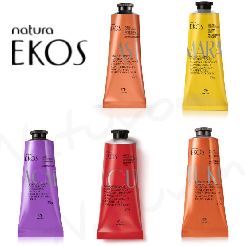 Natura ekos castanha Polpa Creme hidratante para mãos e pés - 75g / 40g