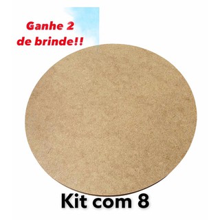 Jogo Americano Sousplat Supla Suplat 35cm Mdf Kit C/ 8 Unid. Promoção