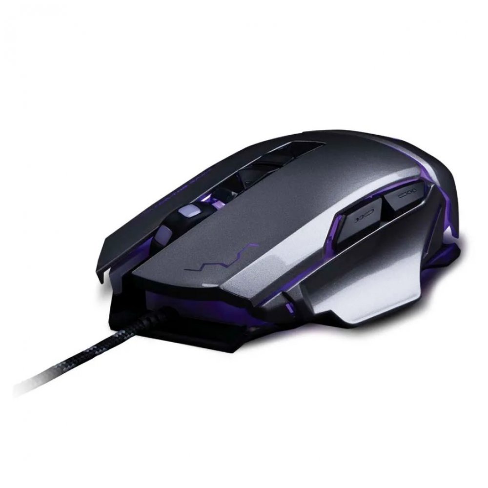 Mouse Gamer 3200 Dpi Grafite Usb Warrior - MO262