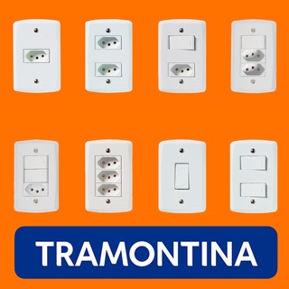 Tomadas 10a 20a Interruptores Tramontina Linha Lux Apagador Paralelo/Simples 4x2 Monte seu kit