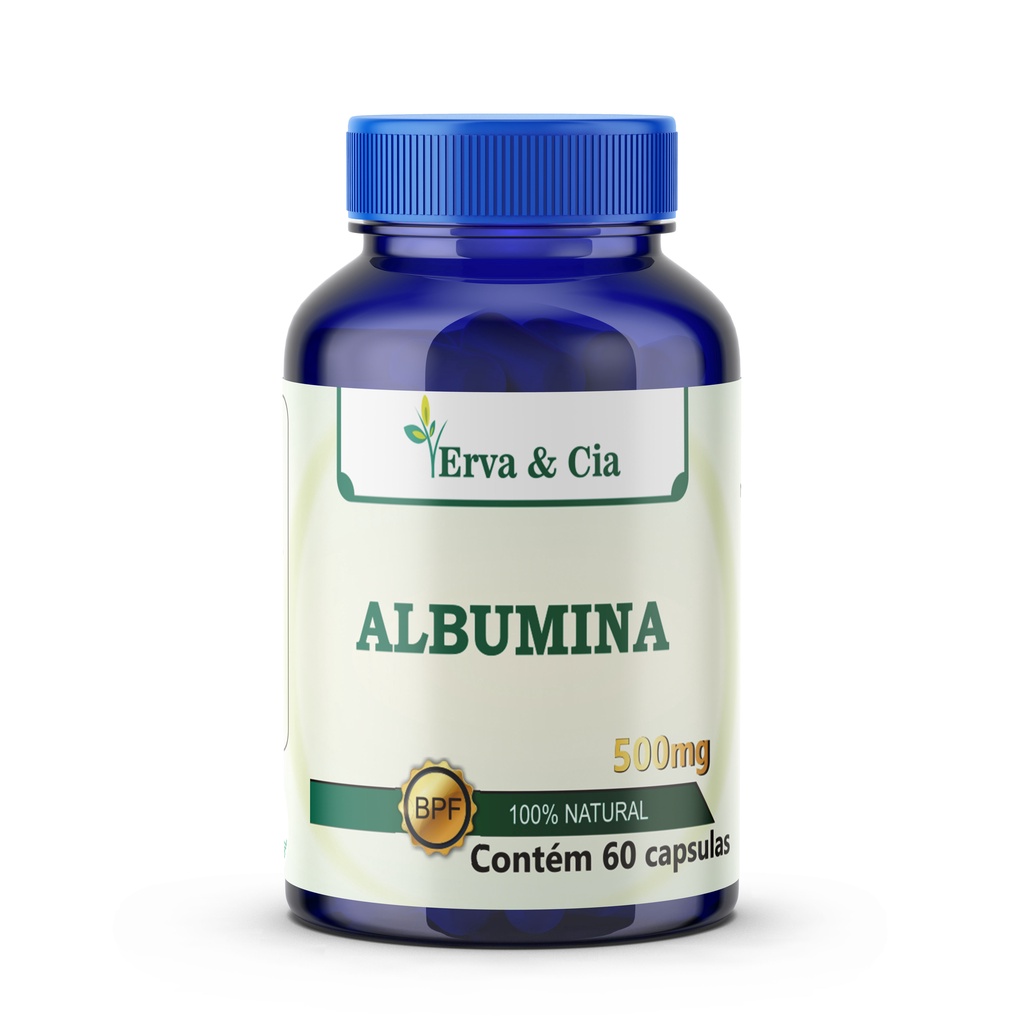 Albumina Pura Para Reparação Muscular E Fonte Proteica 500mg