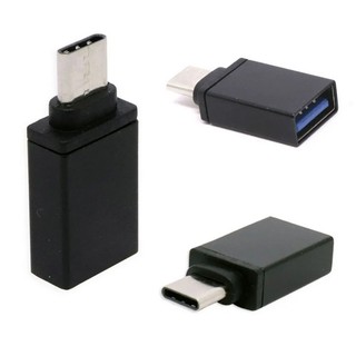 COMPACTO ADAPTADOR USB 3.1 TYPE-C USB-C TIPO-C PARA USB 3.0 FEMEA PRETO CELULAR NOTEBOOK SMARTPHONE = USB-C MACHO PARA USB 3.0 A FEMEA