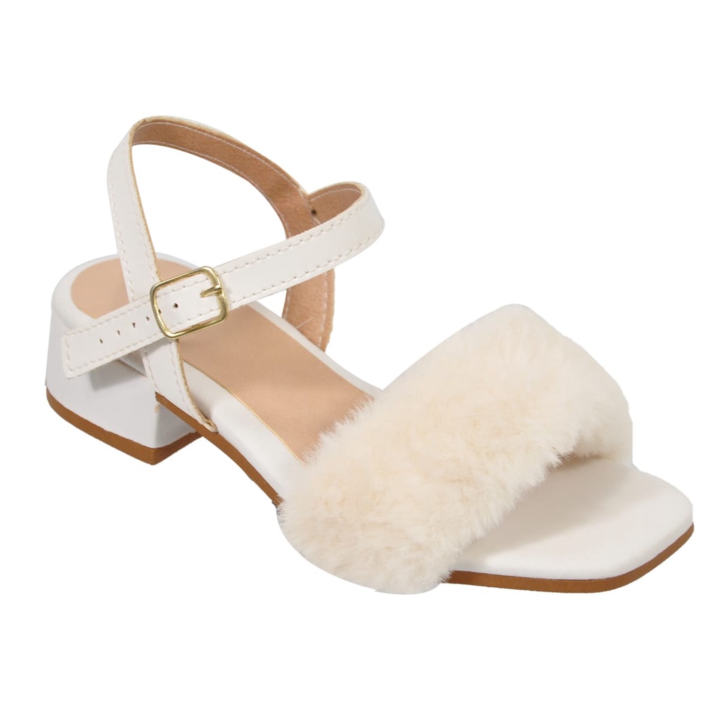 Sandália Feminino Rasteirinha de Saltinho infantil com Traseira Promoção - MR08-629