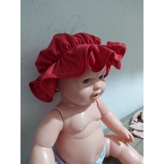Chapéu para bebê em malha, elástico lastex, consulte cores disponiveis.