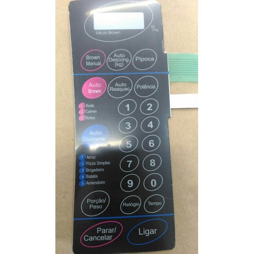 Membrana Teclado  Forno Microondas Panasonic Nn6957 Family