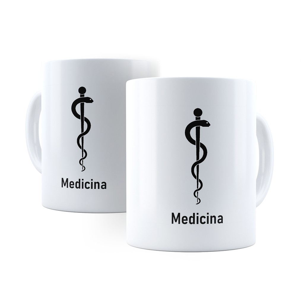 Caneca Medicina - Xícara Personalizada 325ML Porcelana Cerâmica 100% AAA Med Caneca Profissao Cozinha Decoração Presente Profissoes