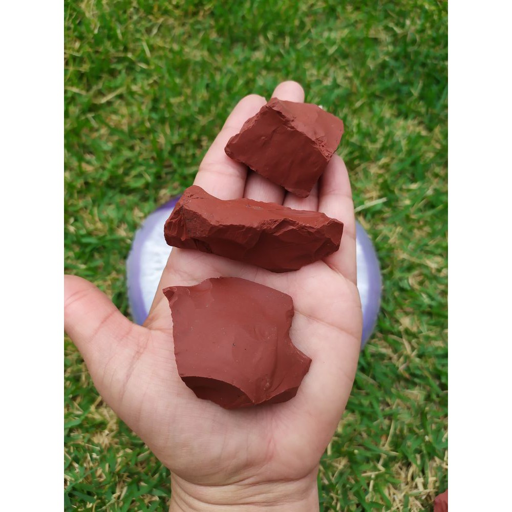Pedra Bruta Jaspe Vermelho - Aterramento E Cura/pedra Natural/cristal/cristais/tarot/decoração