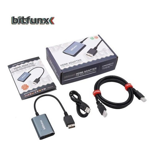 Adaptador hdmi bitfunx para ps2 escorrega o pre o