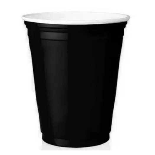 Copo Americano de Plástico Preto 400ml - 25un - Trik Trik em Oferta na Shopee