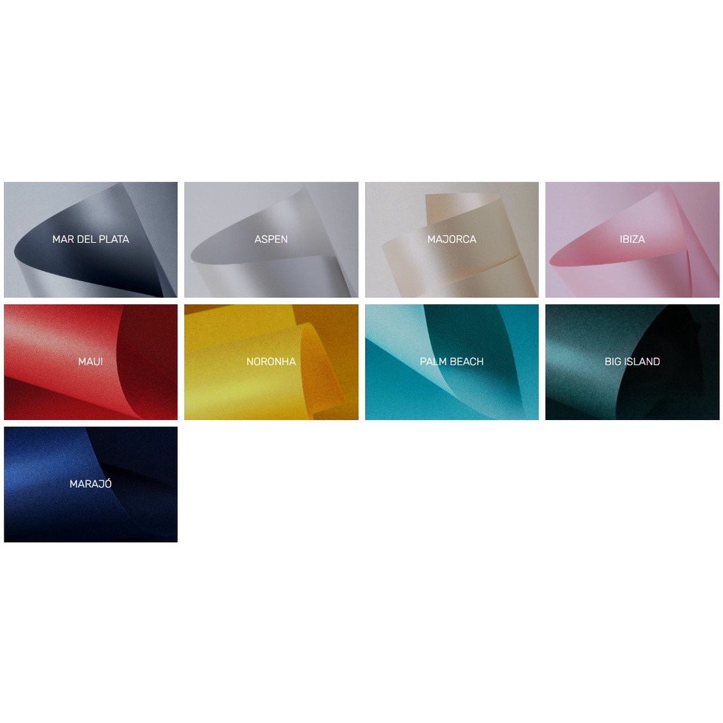 Papel Color Plus Metalizado 180g A4 20 Folhas - Colorido na Massa - Ideal para convites, personalizados, panfletos, banners