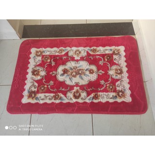 Tapete de Porta Aveludado Indiano 60 x 90 Estampado Antderrapante