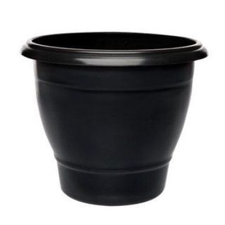 kit 13 Vaso Redondo Preto M de 5L  Horta Planta Casa Jardim Mudas Preto