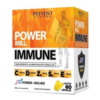 Power Mill Immune 60 caps Prevent - Melhora a Imunidade e Resistência em Oferta na Shopee