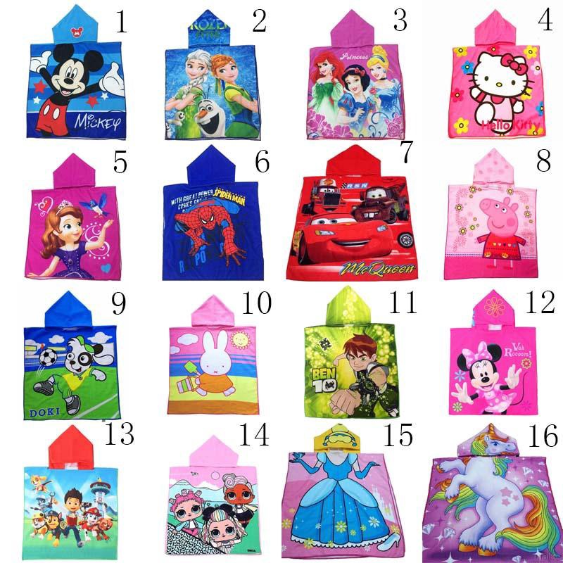 Ruiaike Toalha De Banho Infantil Com Capuz Poncho Toalha De Banho De Praia Com Desenho Frozen Shopee Brasil