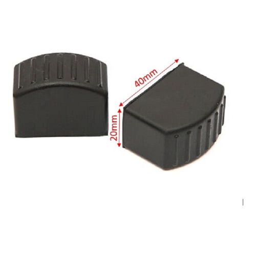  Sapata Ponteira  De Borracha Para Escada  40*20 2pçs Par 