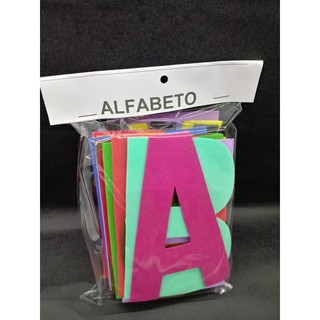 kit letras em eva alfabeto tamanho grande 13cm 2mm