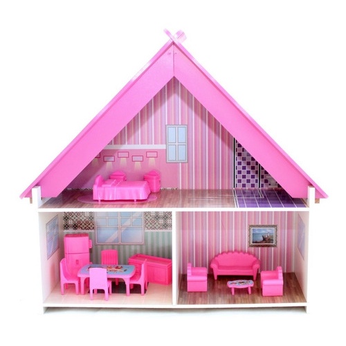 Casinha Boneca Portátil Grande | Mobiliada | Brinquedos