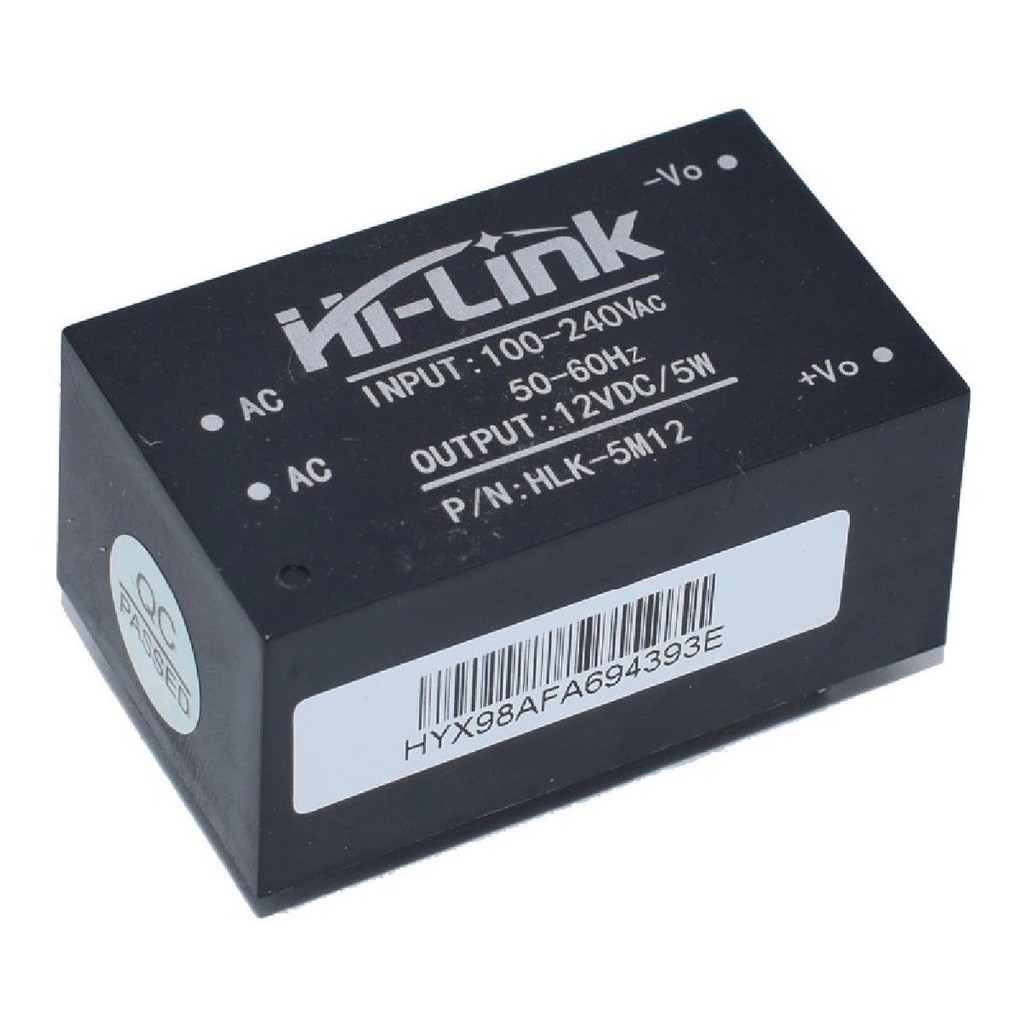Mini Fonte 12 V Encapsulada Hi-link 100~240vac 12v 5w