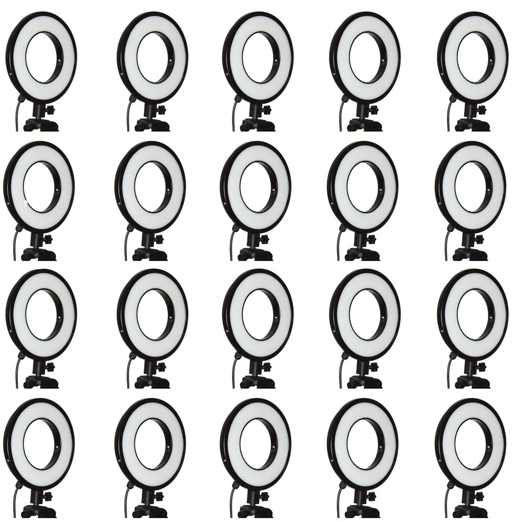 Kit 20 unidades de ring light de 6 polegadas | Shopee Brasil