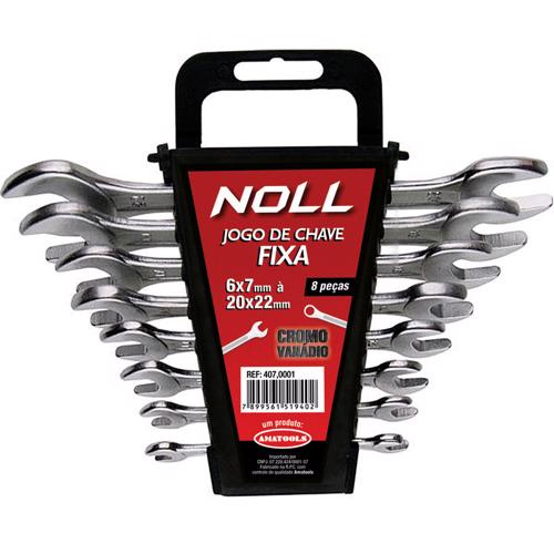 Jogo de Chaves Fixas 8 peças 6 X 7 20 X 22mm 407,0001 NOLL em Oferta na Shopee