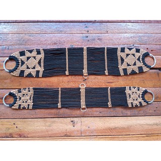 Conjunto Cilha E Barrigueira Preto E Bege De Cavalo Super Resistente ...