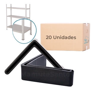 Prateleira L Sapata 30x30mm Pacote Com 20 Peças Plástico