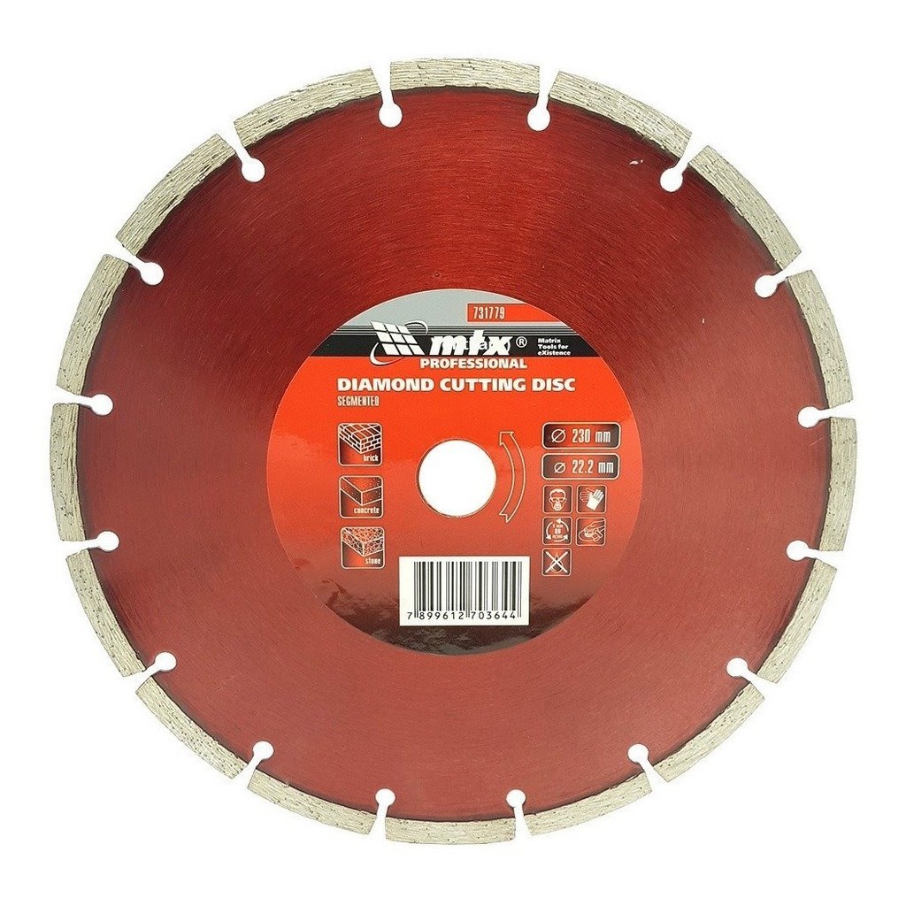 4 Disco Corte Diamantado Segmentado 9 Polegadas 230X22mm MTX Esmerilhadeira