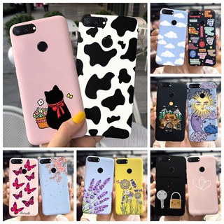 Capa Fosca Com Desenho De Vaca Para Xiaomi Mi 8 Lite/6.26 Polegadas