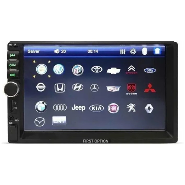 Central Multimídia Touchscreen Mp5 2 Din Usb Sd Bluetooth