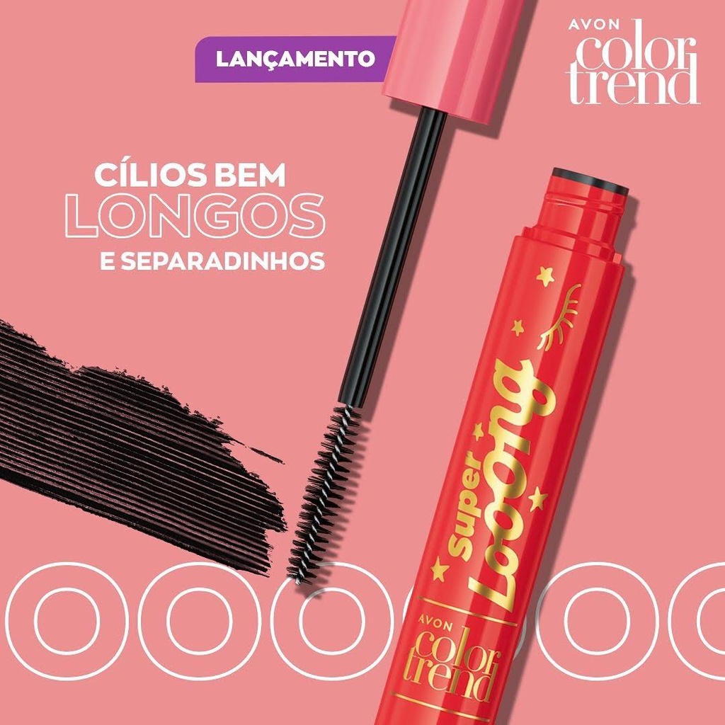 Mascara de cilios alongadora rimel super loong color trend avon