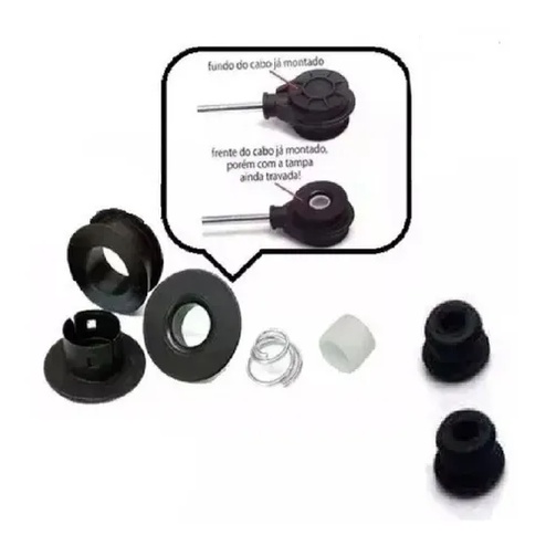 Kit Bucha Terminal Cabo Engate Marchas Fiat Punto em Oferta na Shopee