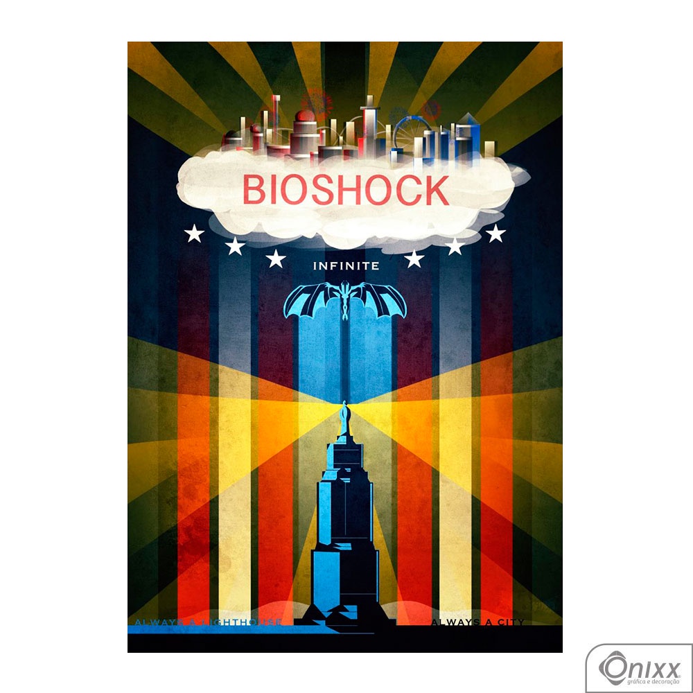 Pôster Adesivo Bioshock Infinite 30X42cm