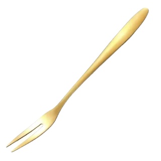 Mini Garfo Garfinhos Inox Dourado Talheres Petiscos 12 Peças
